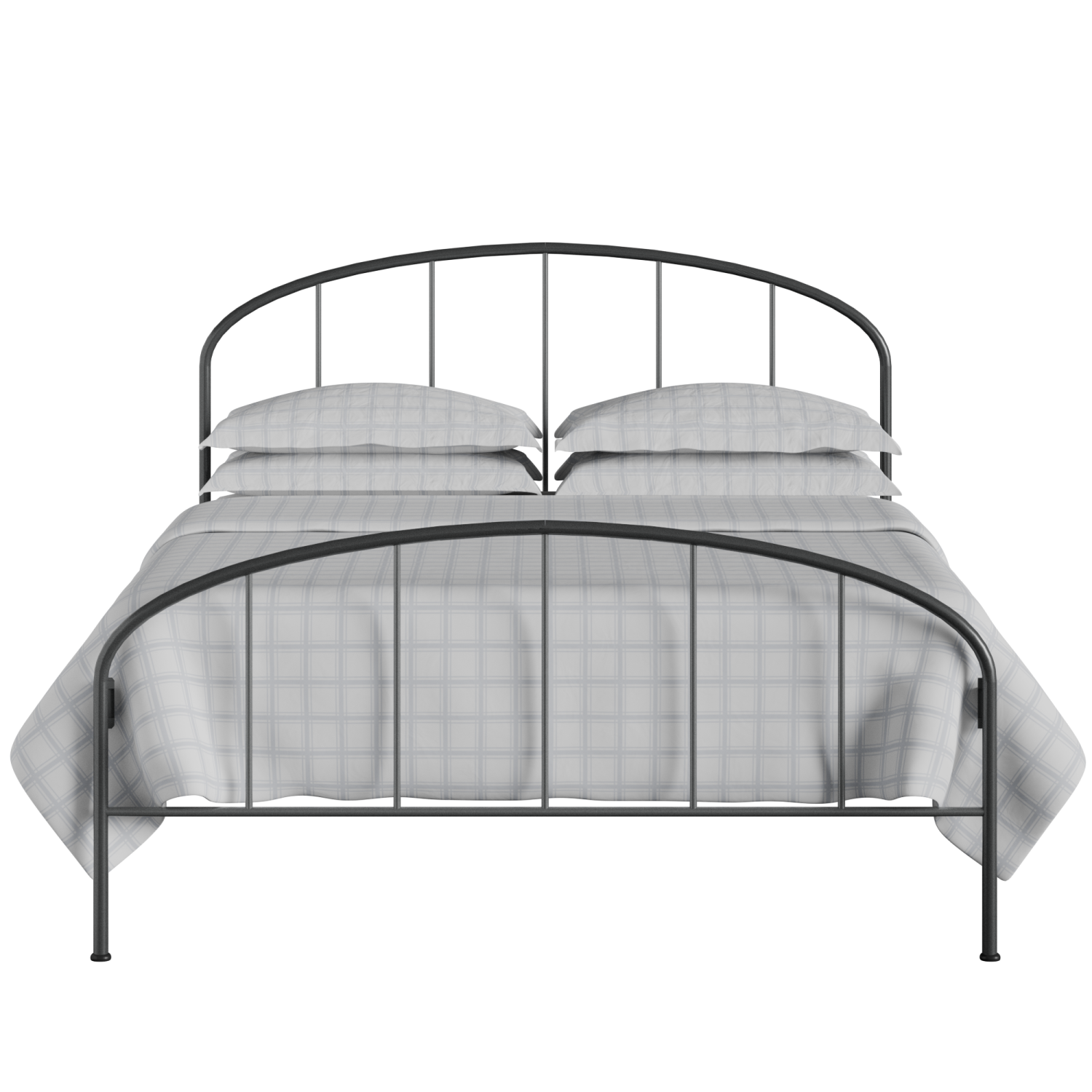 Waldo iron/metal bed in pewter
