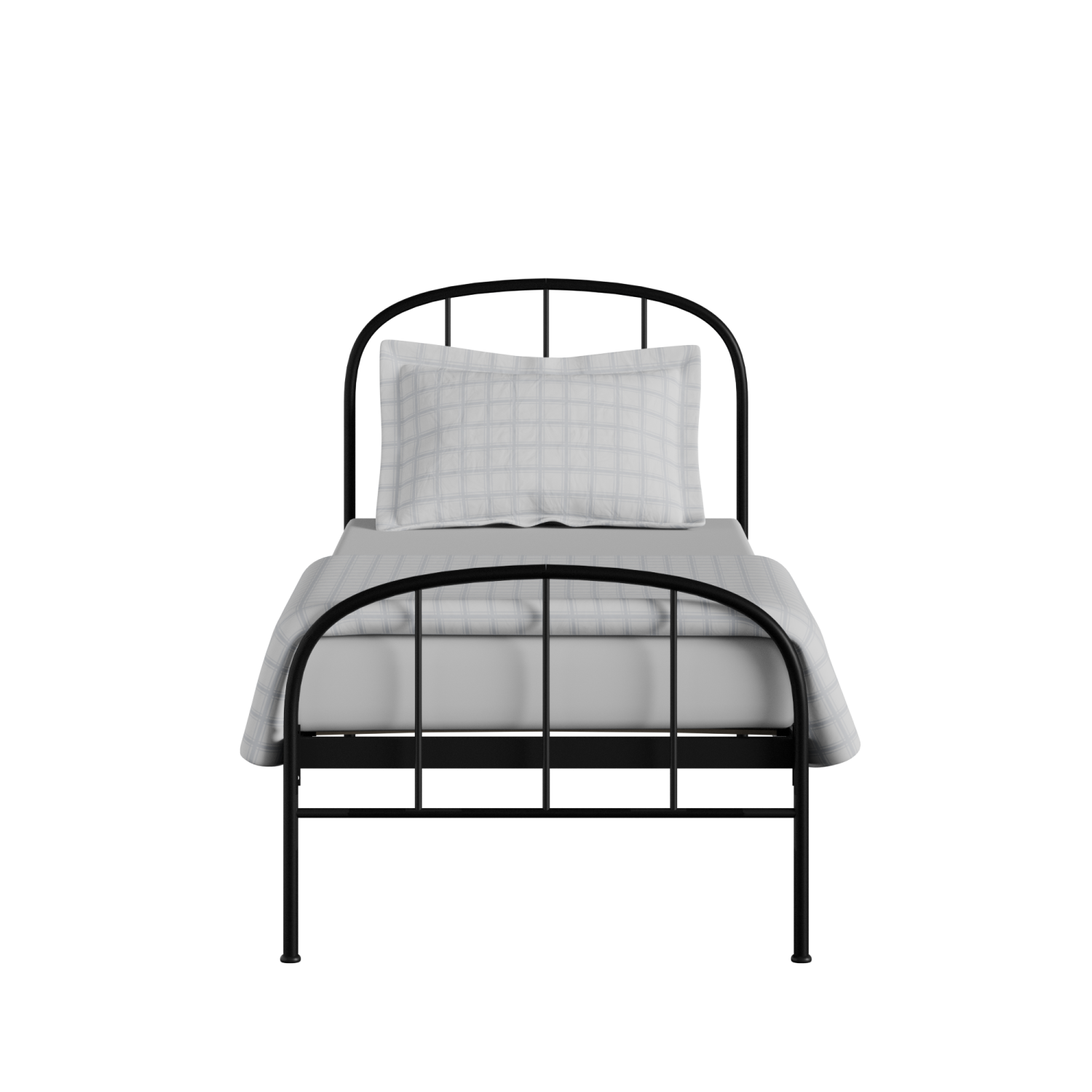 Waldo iron/metal single bed in black