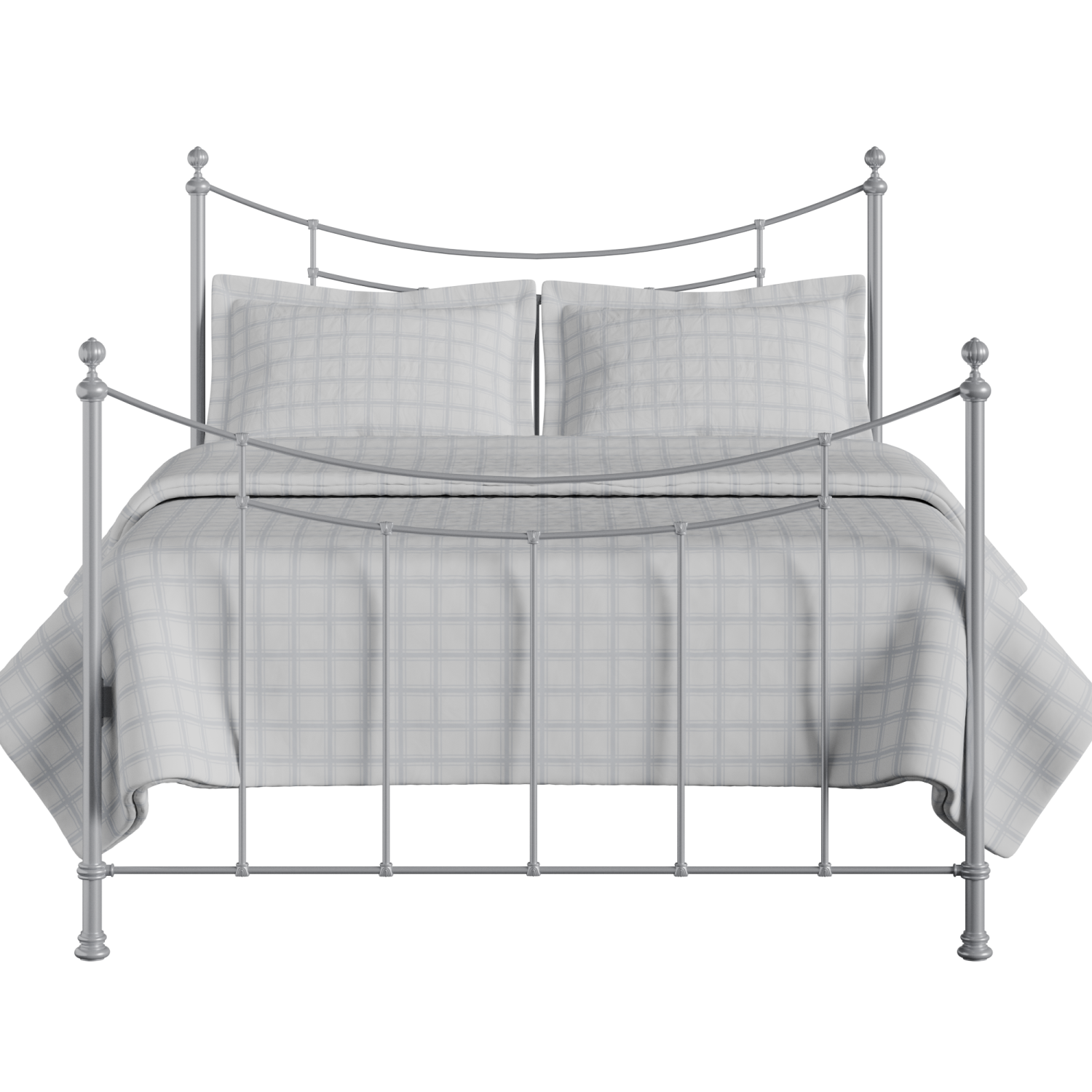 Winchester iron/metal bed in silver