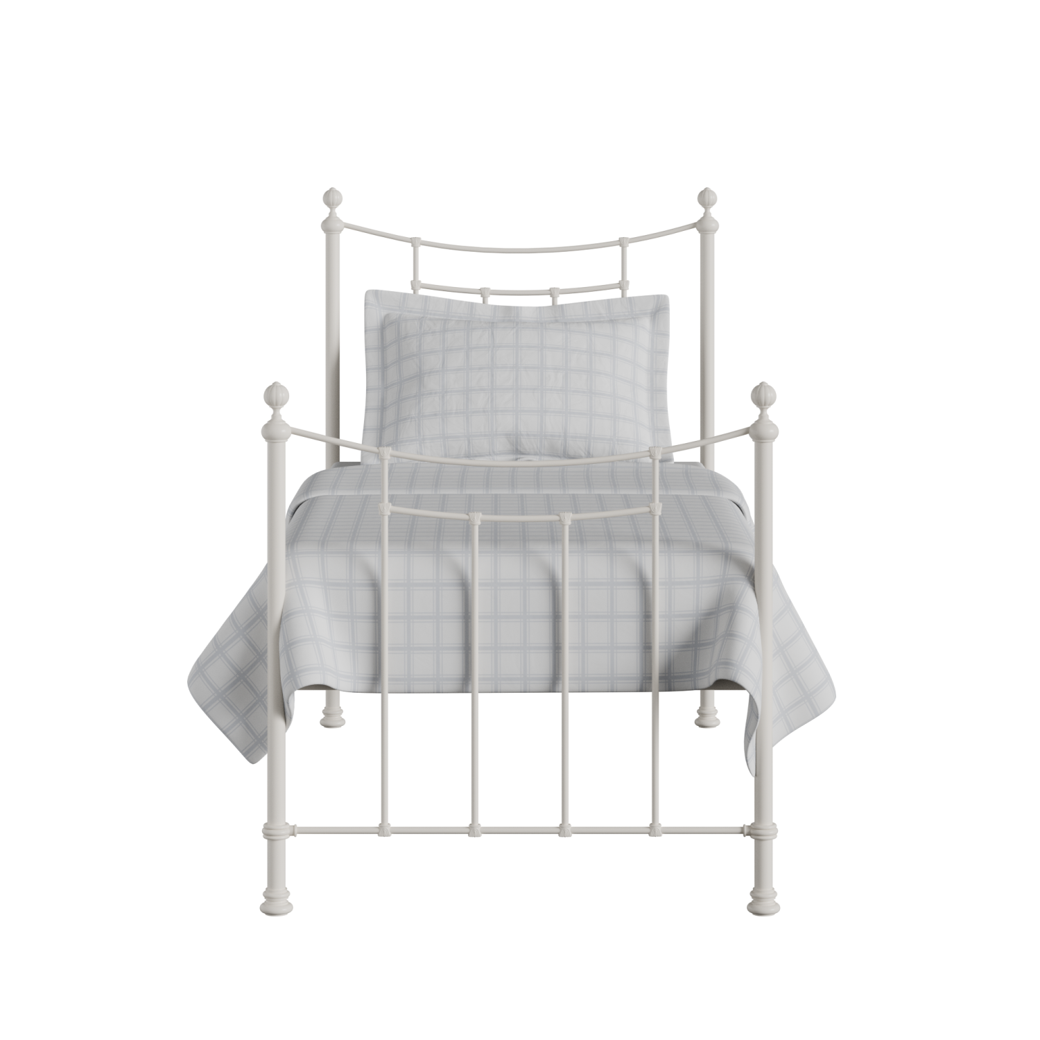 Winchester iron/metal single bed in ivory