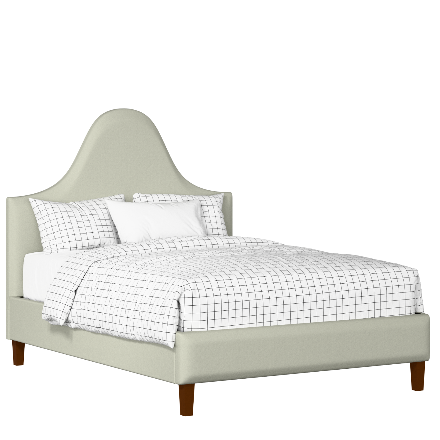 Beverley upholstered bed in mineral fabric