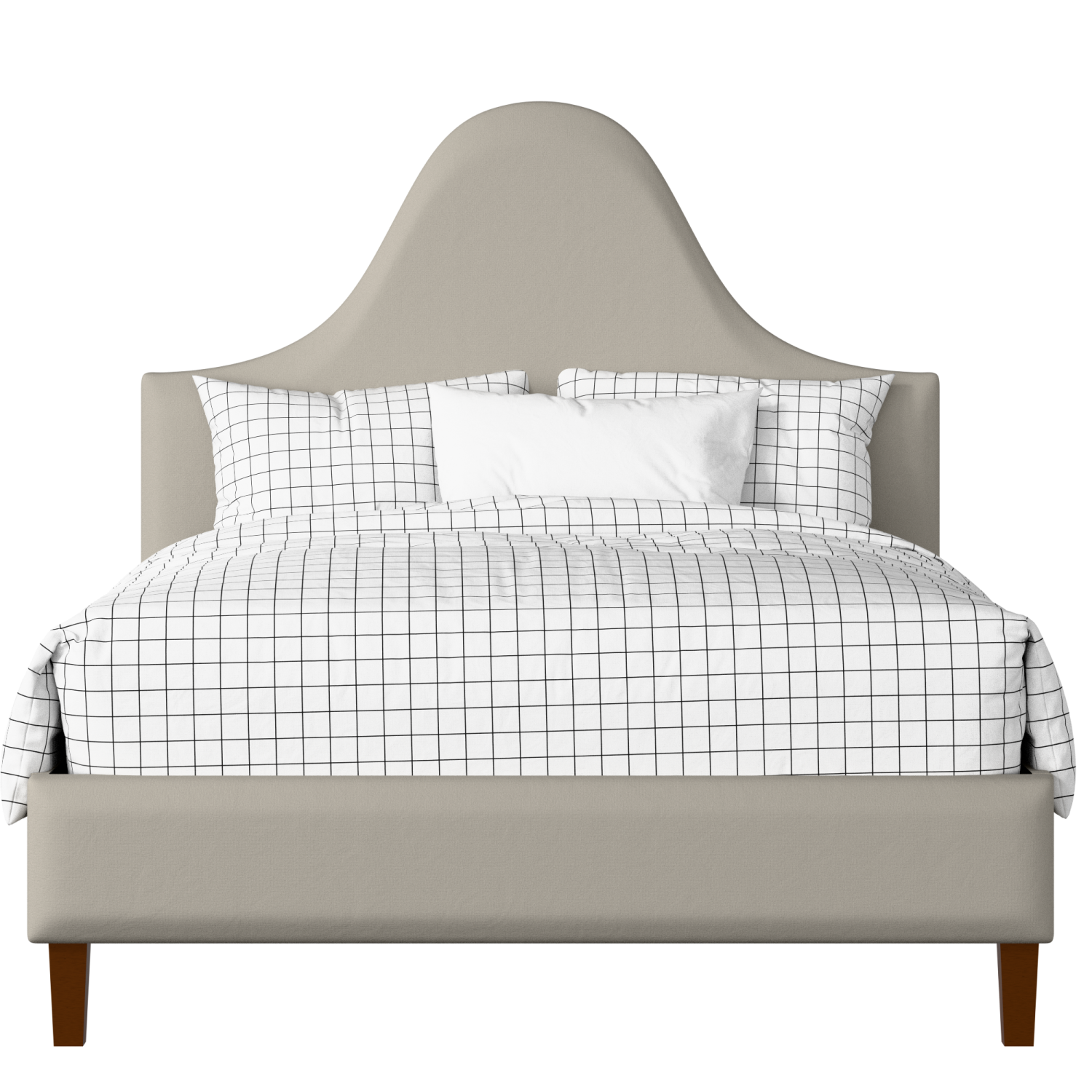 Beverley upholstered bed in Silver fabric
