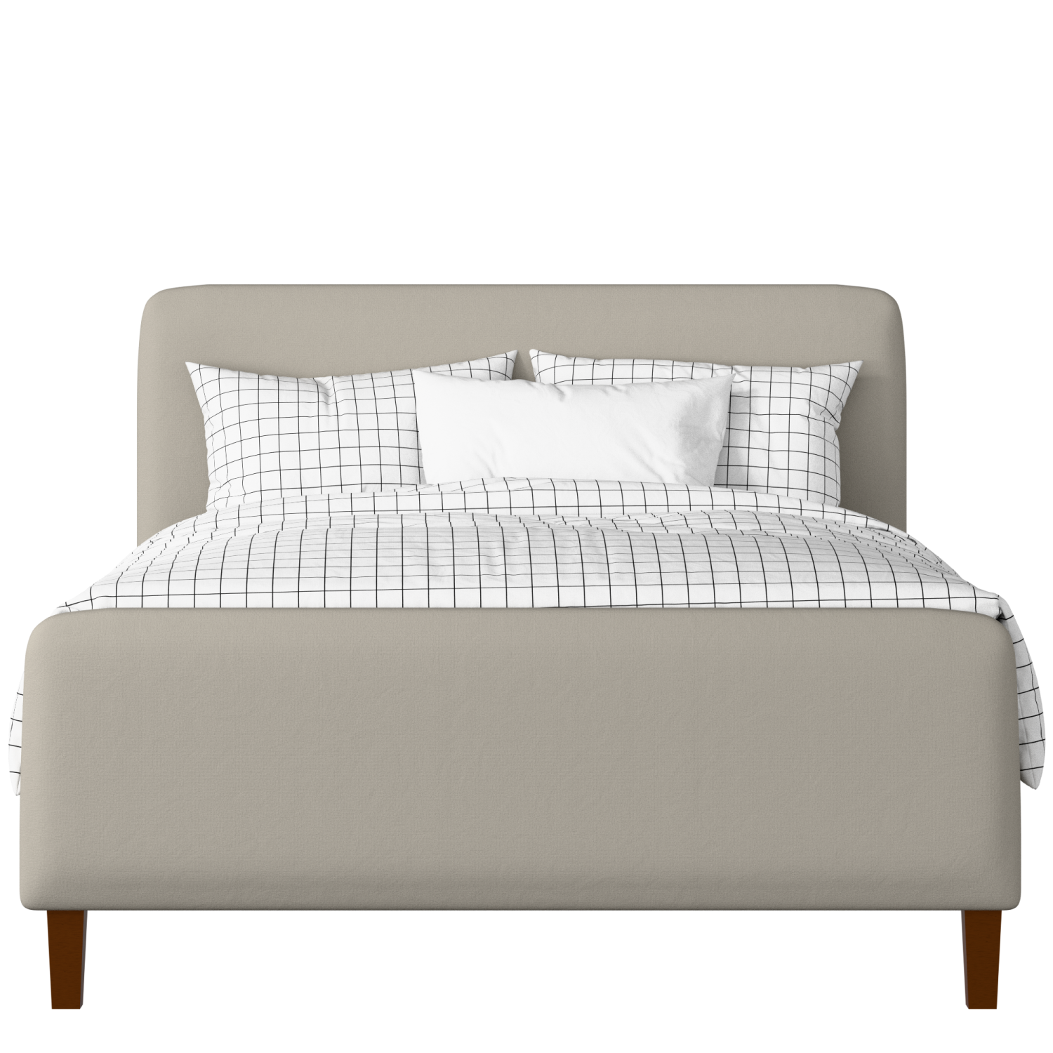 Broughton upholstered bed in Silver fabric
