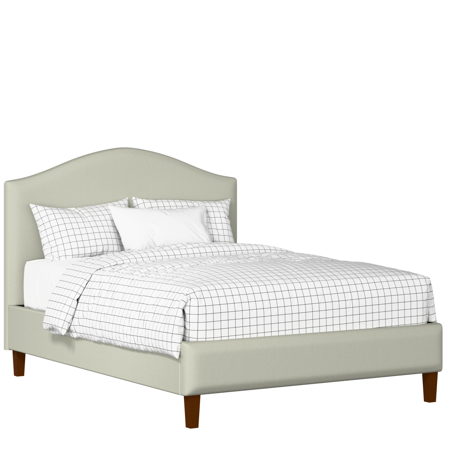 Burley Slim upholstered bed in mineral fabric