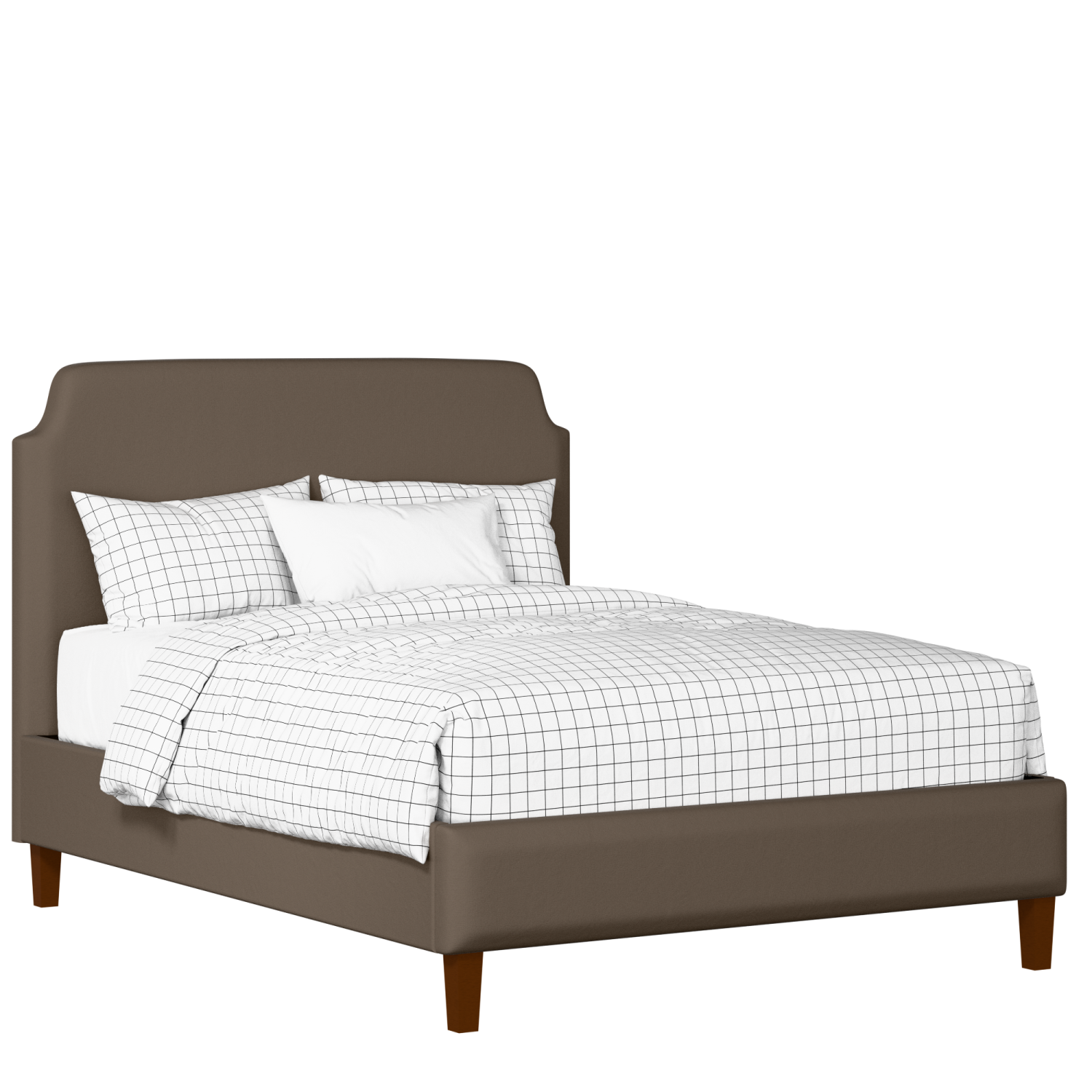 Charing Slim upholstered bed in storm grey fabric