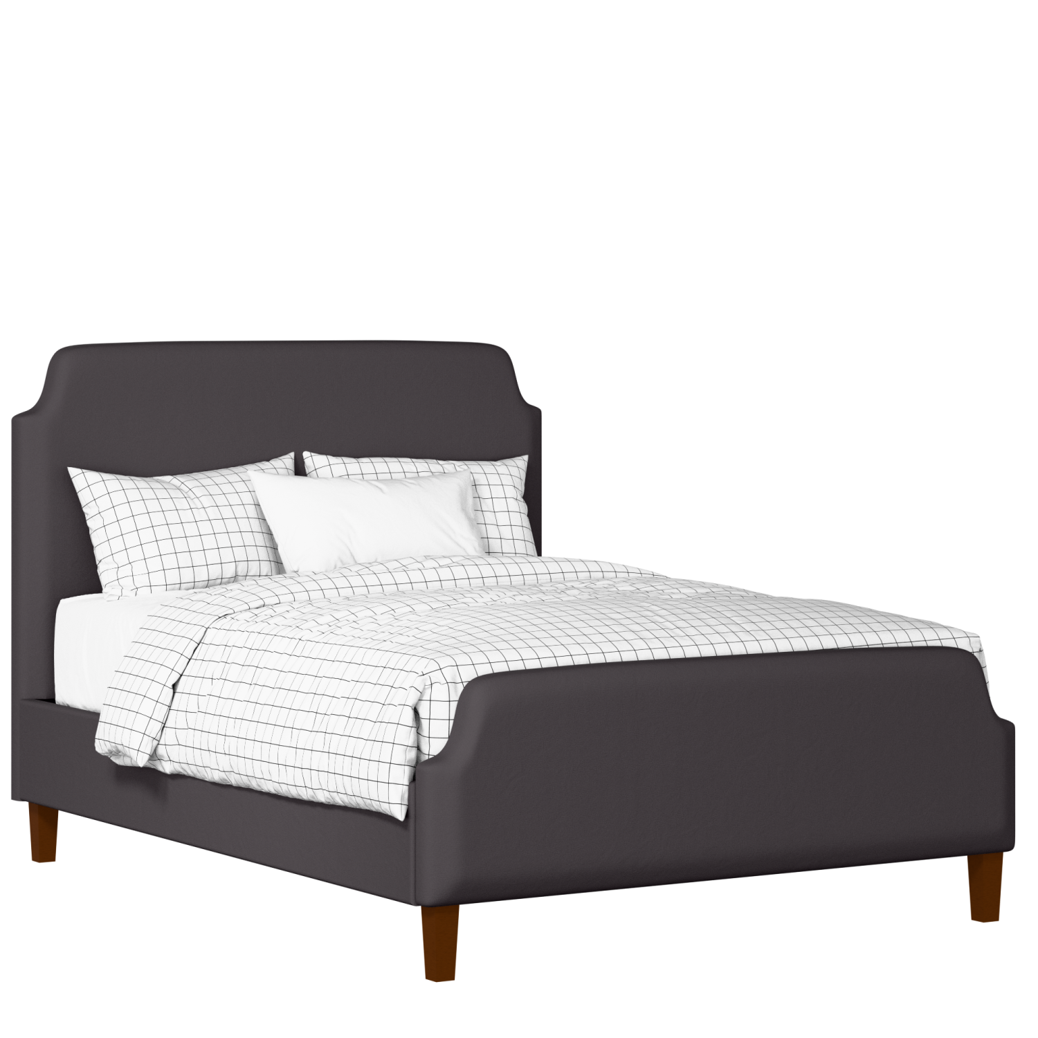 Charing upholstered bed in iron fabric
