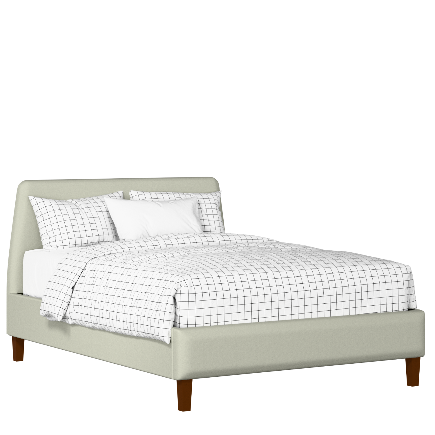 Hanwell Slim upholstered bed in mineral fabric