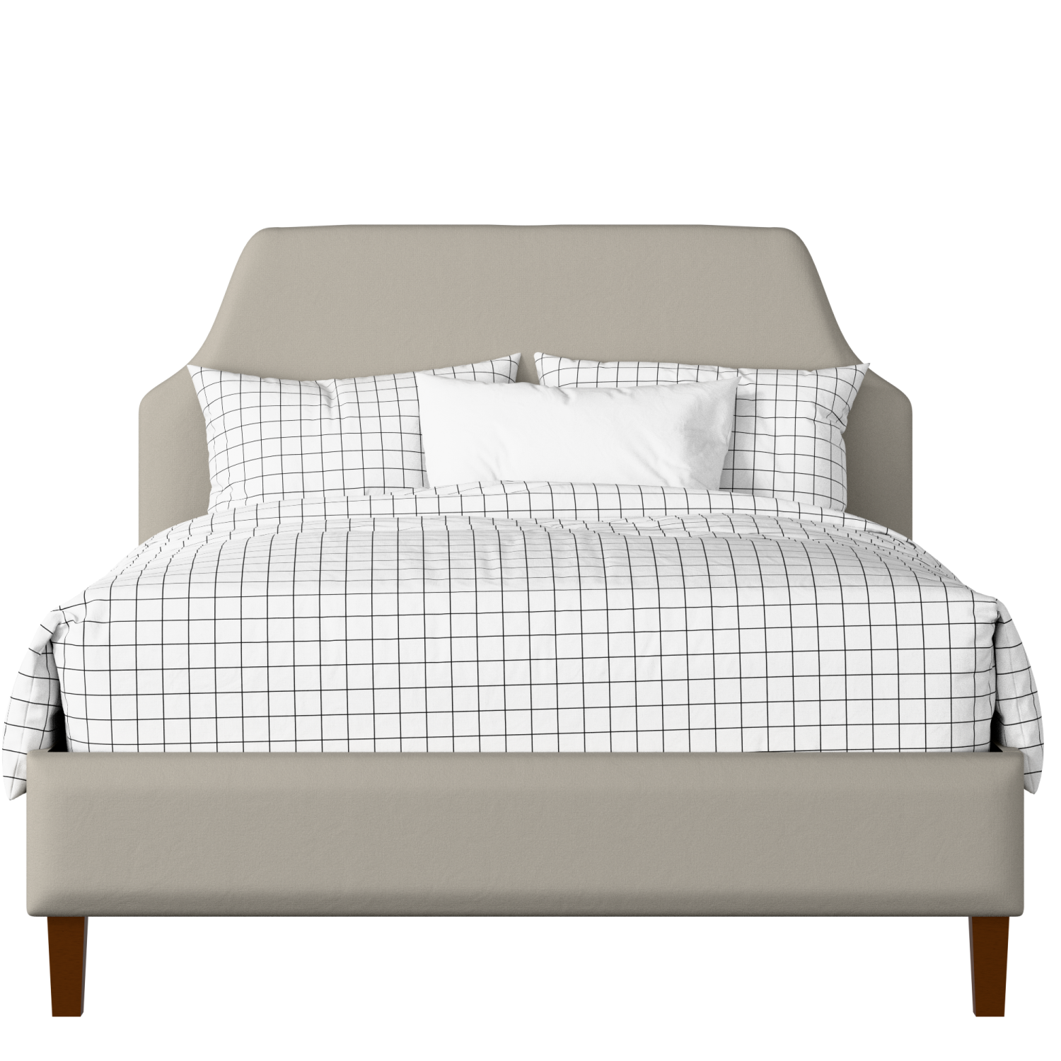 Henley upholstered bed in Silver fabric