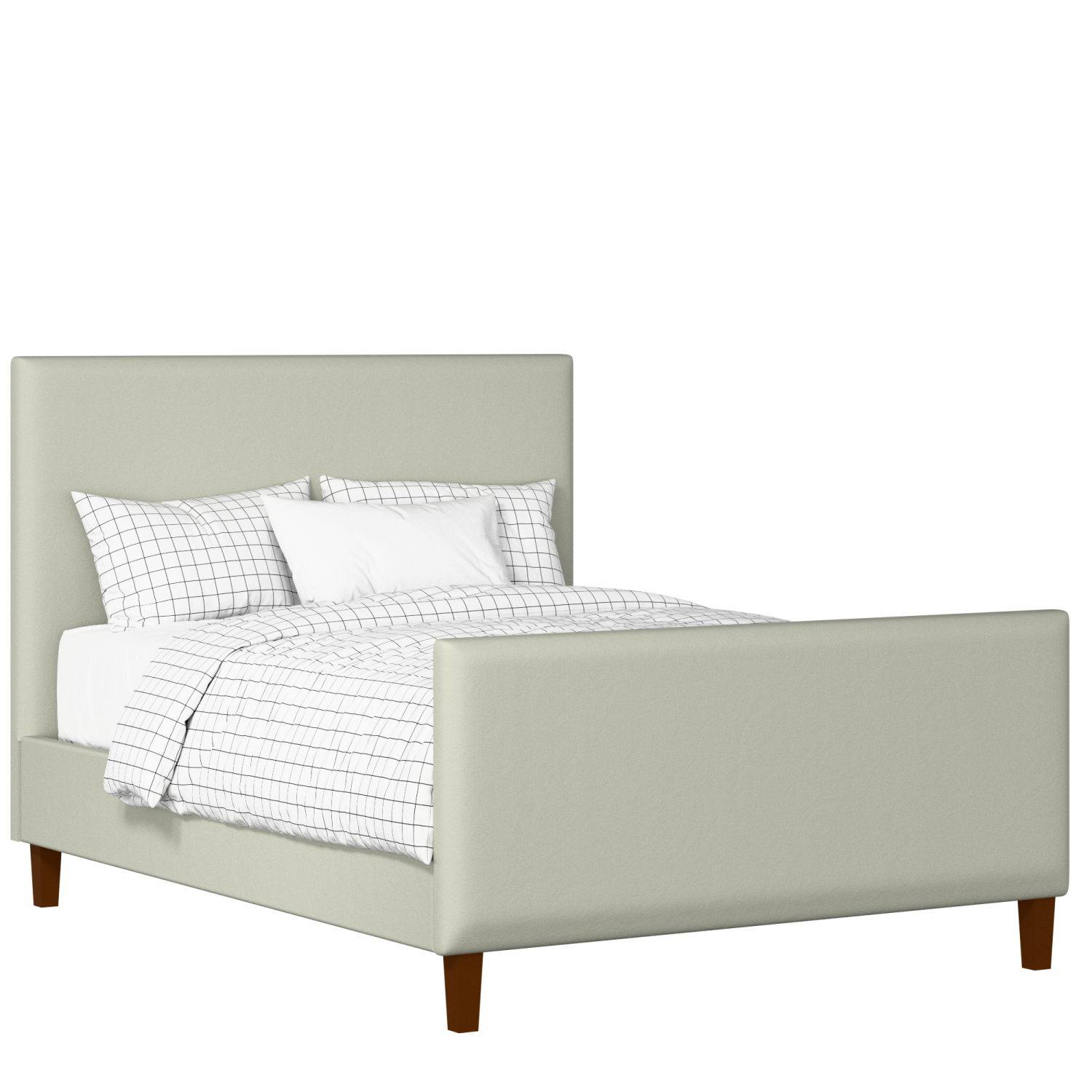 Porto upholstered bed in mineral fabric