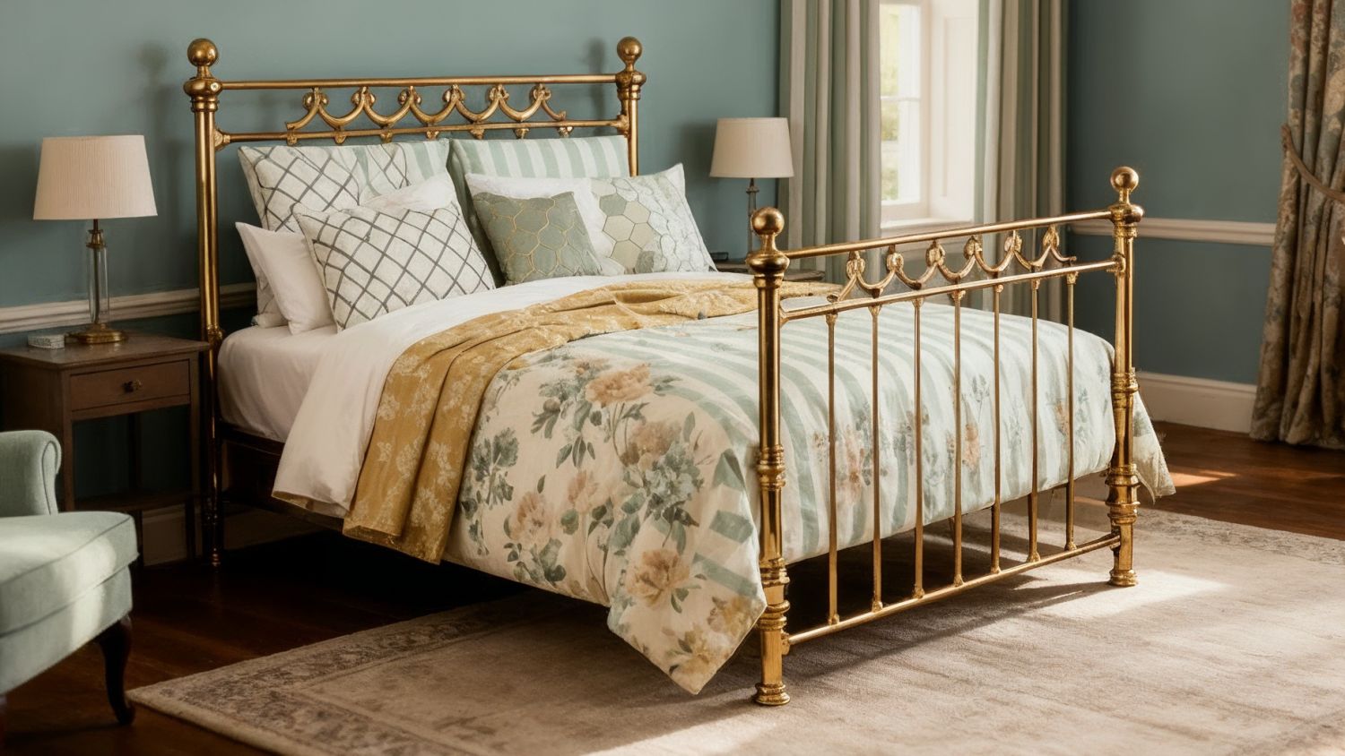 Brass beds & bed frames made from pure brass by The Original Bed Co.