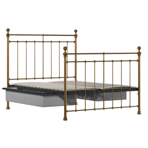Blyth brass bed with drawers - Thumbnail