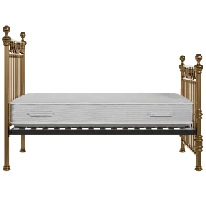 Braemore brass bed with Juno mattress - Thumbnail