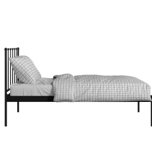 Alwyn iron/metal bed in black with Juno mattress - Thumbnail