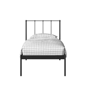 Alwyn iron/metal single bed in black - Thumbnail