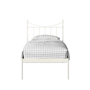 Camden cama individual de metal en crema - Thumbnail