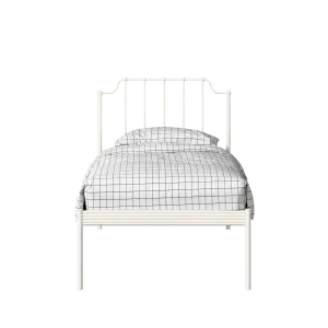 Hackney iron/metal single bed in ivory - Thumbnail