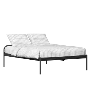 Kenton iron/metal bed in black with Juno mattress - Thumbnail