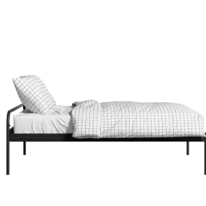 Kenton iron/metal bed in black with Juno mattress - Thumbnail