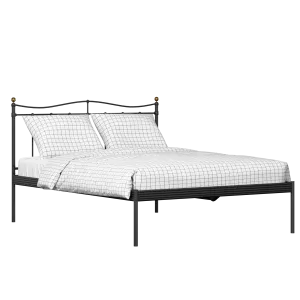 Lambeth iron/metal bed in black with Juno mattress - Thumbnail