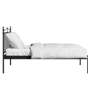 Lambeth iron/metal bed in black with Juno mattress - Thumbnail