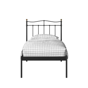 Lambeth iron/metal single bed in black - Thumbnail