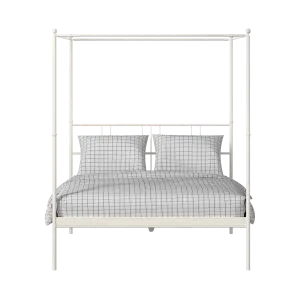 Perryn iron/metal bed in ivory - Thumbnail