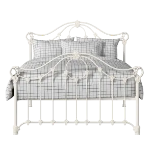 Alva iron/metal bed in ivory - Thumbnail