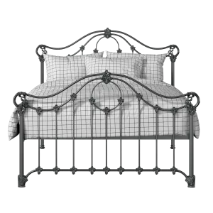 Alva iron/metal bed in pewter - Thumbnail