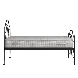 Ardo lit en métal noir avec matelas - Thumbnail