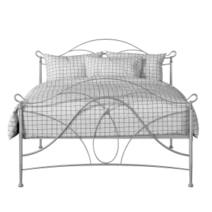 Ardo iron/metal bed in silver - Thumbnail