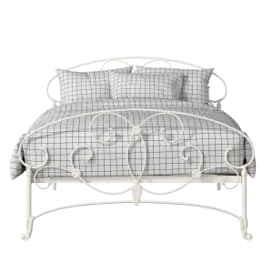 Arigna iron/metal bed in ivory - Thumbnail