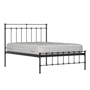 Ashley iron/metal bed in black with Juno mattress - Thumbnail