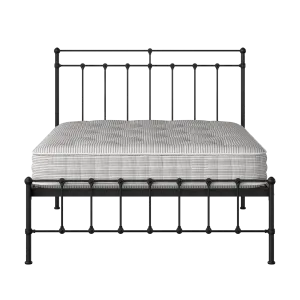 Ashley iron/metal bed in black with Juno mattress - Thumbnail