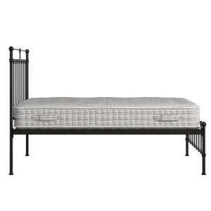 Ashley iron/metal bed in black with Juno mattress - Thumbnail