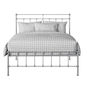 Ashley iron/metal bed in silver - Thumbnail