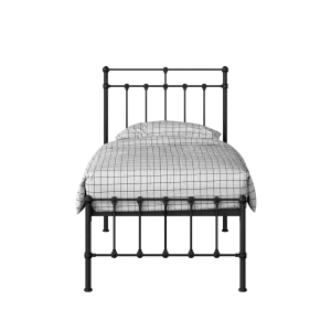 Ashley iron/metal single bed in black - Thumbnail