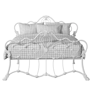 Athalone iron/metal bed in white - Thumbnail
