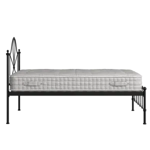 Athena iron/metal bed in black with Juno mattress - Thumbnail