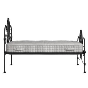 Ballina iron/metal bed in black with Juno mattress - Thumbnail