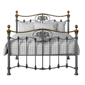 Camolin iron/metal bed in pewter - Thumbnail