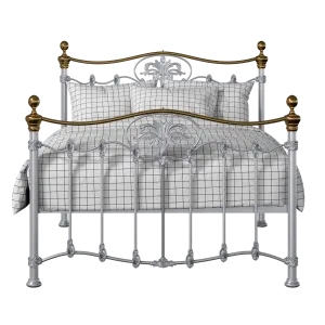 Camolin iron/metal bed in silver - Thumbnail