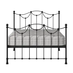 Carie ijzeren bed in zwart met matras - Thumbnail