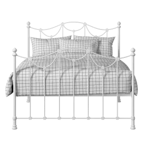 Carie ijzeren bed in wit - Thumbnail