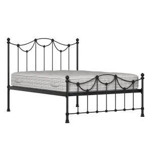 Carie Low Footend metallbett in schwarz mit Juno matratze - Thumbnail