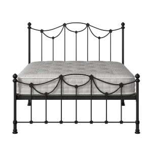 Carie Low Footend metallbett in schwarz mit Juno matratze - Thumbnail