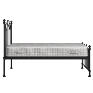 Carie Low Footend metallbett in schwarz mit Juno matratze - Thumbnail
