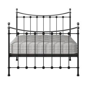 Carrick Chromo iron/metal bed in black with Juno mattress - Thumbnail
