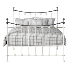 Carrick Chromo iron/metal bed in ivory - Thumbnail