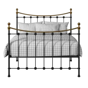Carrick letto in ferro nero - Thumbnail
