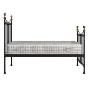 Carrick letto in ferro nero con materasso - Thumbnail